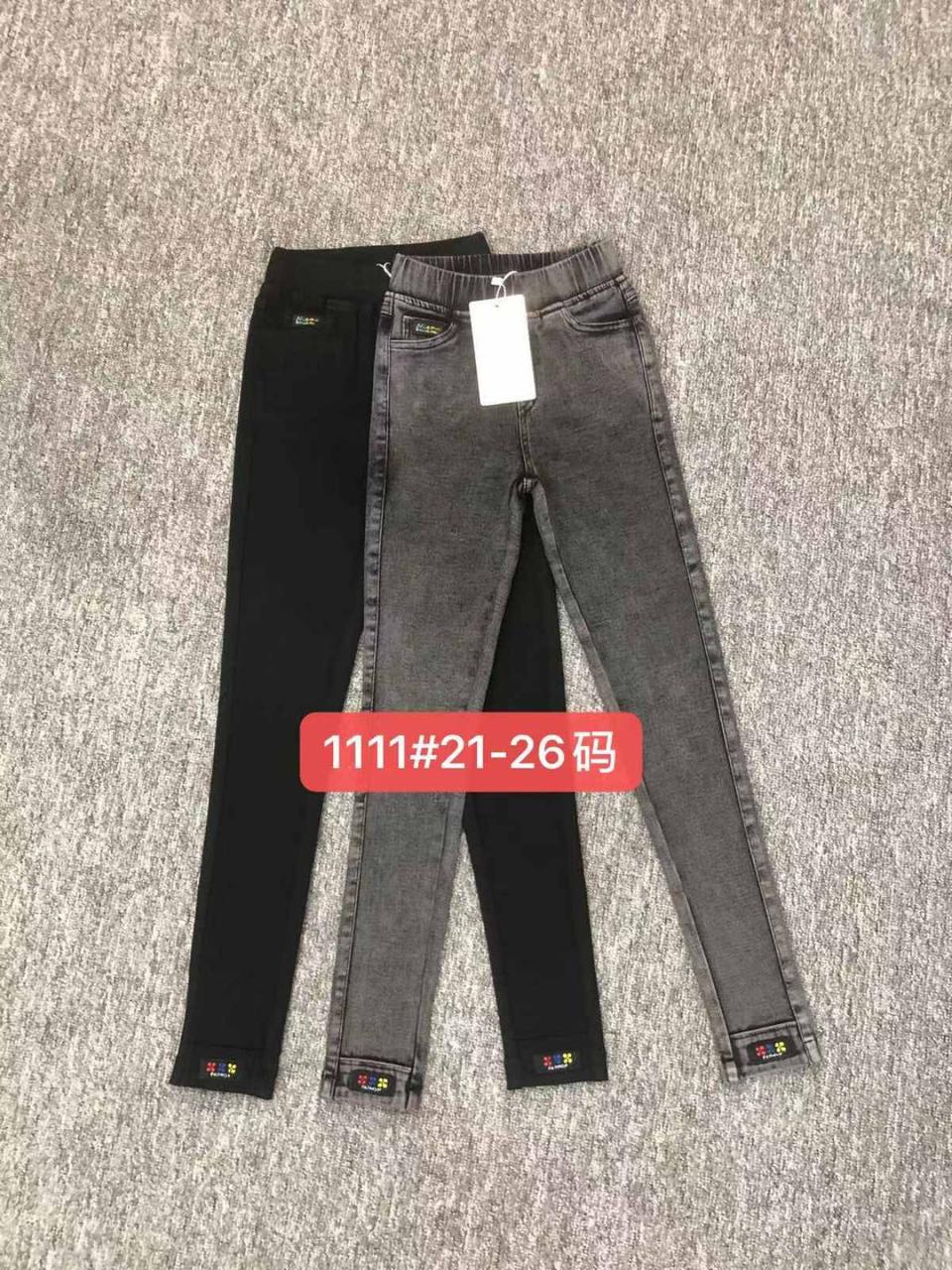 Джинси для дівчаток (7-12 років) 1111 (в уп. один колір) Купити гуртом в Одесі (7км), фото 1