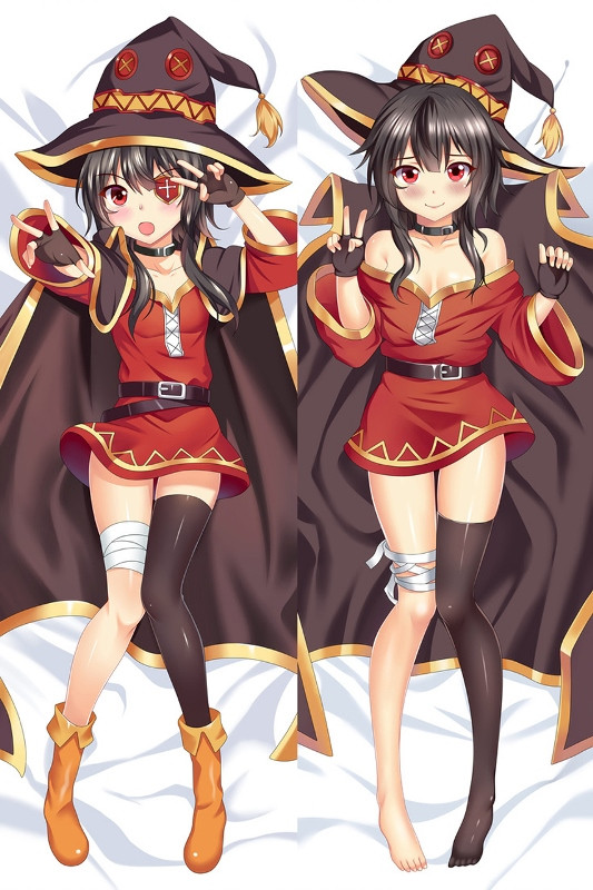 Дакімакура 150 х 50 см Мегумин KonoSuba Megumin обнімашка аніме принт Подушка зі знімною наволочкою