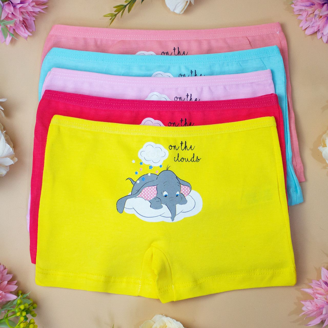 Труси дитячі шорти для дівчинки Nicoletta (вік: 4-5 років) | 5 шт.