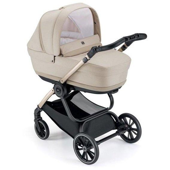 Універсальна коляска 2 у 1 Cam Techno Milano бежевий/золотий рама (805T/V93/978/ 554K)