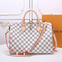 Сумка Луї Вітон Speedy, канва Damier Azur 30 см, шкіряна