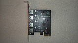 PCI express USB 3.0 перехідник контролер адаптер 4 порти, фото 2