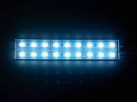 Подсветка салона 12V LED "Призма" 2-ная - 8 см - Белая - (5630) - 2А 6LED