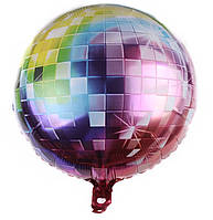 Воздушный фольгированный шар "Диско цветной" (Китай)