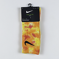 Высокие кастомные носки Nike Elite Crew цветные шкарпетки Tie-Dye