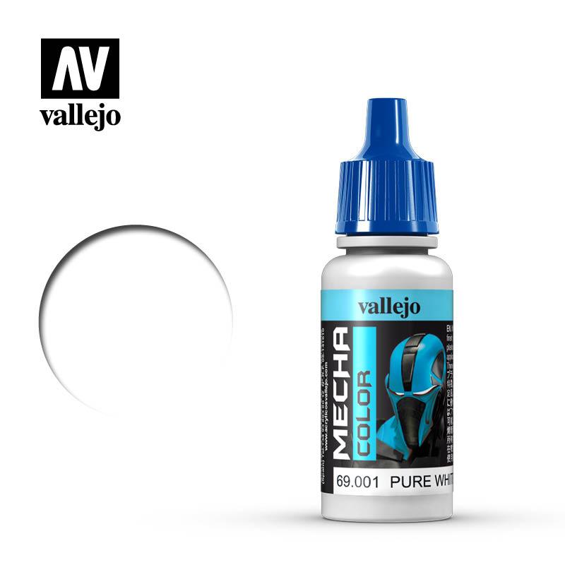 Чисто білий атласно акрилова фарба для моделей 17 мл. VALLEJO Mecha Color 69001