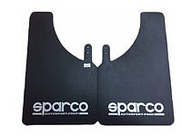 Брызговики малые черные - 2шт - "SPARCO" - 375х235 (мягкие)