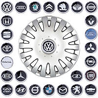 Колпаки гибкие на колеса R14 SKS-211+ эмблемы на выбор (VW)