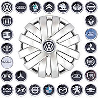 Колпаки гибкие на колеса R14 SKS-216 + эмблемы на выбор (VW)