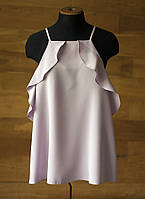 Сиреневый летний топ с открытыми плечами с рюшами женский New Look, размер XL, XXL