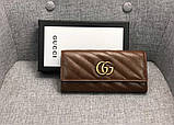 Жіночий зручний шкіряний гаманець (443436) коричневий, фото 5