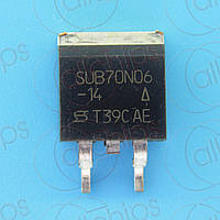 MOSFET N-Канал 60В 49А Vishay SUB70N06-14 TO263