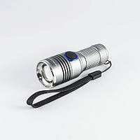 Фонарик-ручной "POLICE" Small Sun R840/1812C-XPE, Зарядное для аккумулятора micro USB, 1х16340, ремешок