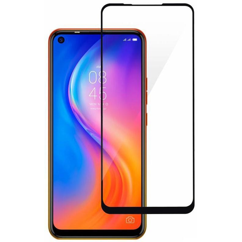 Скло захисне для Tecno Spark 5 Pro | Camon 15 (0,3мм, 5D, чорне) Full Glue