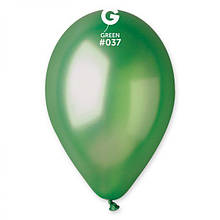 Латексна кулька металік зелений темний 10" / 37 / 26см Green Gemar