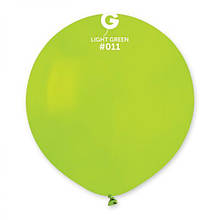 Латексна кулька пастель зелений світлий (салатовий) 19"/ 11 / 48см Light Green