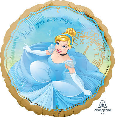 А 18" Cinderella Once Upon A Time Foil Balloon. Фольгований шар Зовні