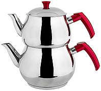 Двоярусний чайник турецький Baron Aile (чайник 2,2 л + заварник 1,2 л)
