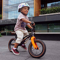 Детский беговел велобег велосипед без педалей Lionelo BART AIR SPORTY BLACK begovel бєговєл velobeg