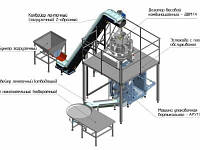 Фасовочно-упаковочный комплекс для сухих дробленых (измельченных) овощей, плодов и фруктов.