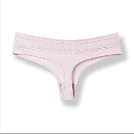 Жіночі стрінги бавовна сітка на рожевий гумка XL, фото 2