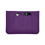 Повстяний чохол-конверт ZAMAX для MacBook Air і Pro 13.3" сумка папка з повсті на Макбук фіолетовий, фото 2