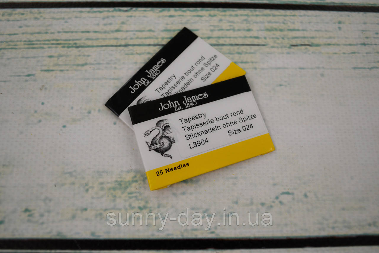 Голки для вишивки John James №24 упаковка 25 шт, фото 1