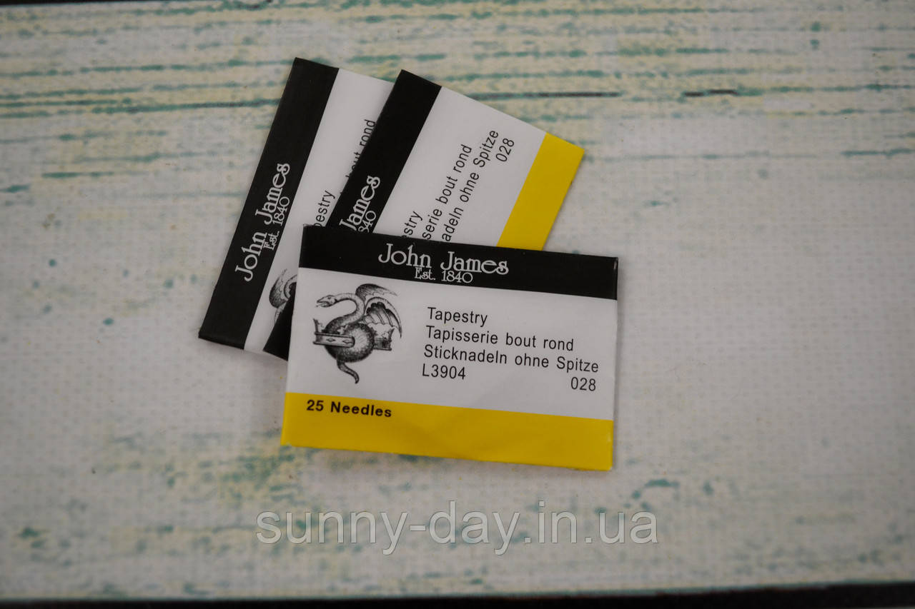 Голки для вишивки John James №26 упаковка 25 шт, фото 1