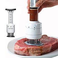 Инжектор тендерайзер для мяса Sauces Injector белый