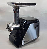 Електрична м'ясорубка з насадками кебе для ковбасок 3000 W Domotec MS-2022 Електром'ясорубка з реверсом, фото 6