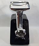 Електрична м'ясорубка з насадками кебе для ковбасок 3000 W Domotec MS-2022 Електром'ясорубка з реверсом, фото 9