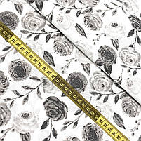 Польська бязь "Сірі троянди", фото 4