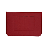 Повстяний чохол-конверт ZAMAX для MacBook Air і Pro 13.3" сумка папка з повсті на Макбук червоний, фото 3