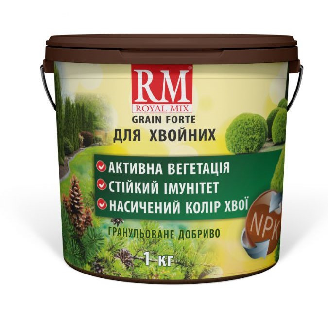 Комплексное удобрение для Хвойных (весна, лето) - Royal mix Grane Forte, 1 кг - фото 1 - id-p1311546725