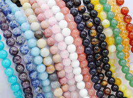 Намистини круглі гладкі