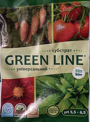 Субстрат Універсальний Green line, 50 л, фото 1