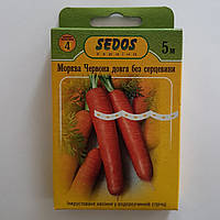 Морковь Красная без сердцевины, семена на ленте Sedos, 5 метров