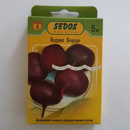 Буряк Бордо, насіння на стрічці Sedos, 5 метрів, фото 2