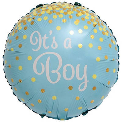 China 18" З Народженням хлопчика! Фольгована куля Це хлопчик.