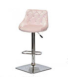 Барний стілець FORO+ SV Форо рожевий оксамит + стрази BAR 4CH - BASE, фото 3