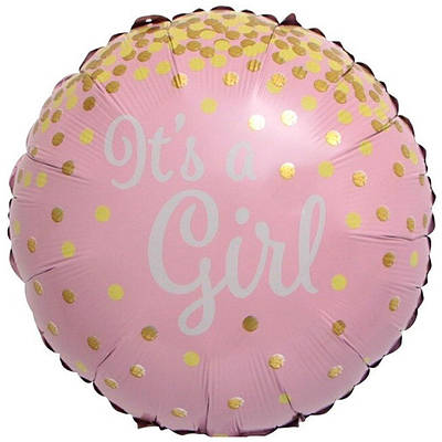 China 18" З Народженням дівчинки! Фольгована куля Це дівчинка