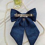 Стильний джинсовий бант, фото 4