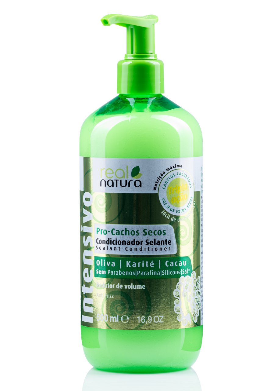 Кондиціонер Real Natura Pro-Cachos Secos Oliva e Karité для живлення і м'якості волосся 500ml