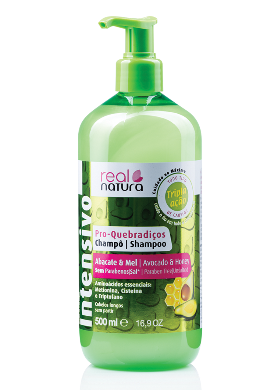 Шампунь Real Natura Pro-Quebradiços Abacate e Mel для ламкого волосся 500ml