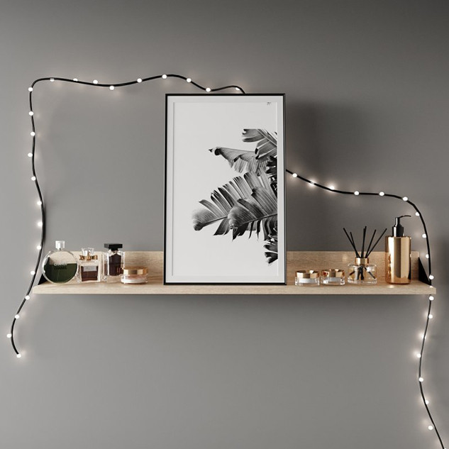 Полиця настінна "Ліра" 1200 Чорна