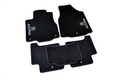 Ворсові килимки в салон Avtm для Acura MDX 2 2006-2013 Автокилимки в салон Автм на Акура МДХ чорні 5 шт.