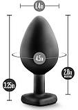 Анальний корок Temptasia Bling Plug Medium Black, фото 5