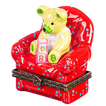 Шкатулочка "Ведмедик в кріслі"