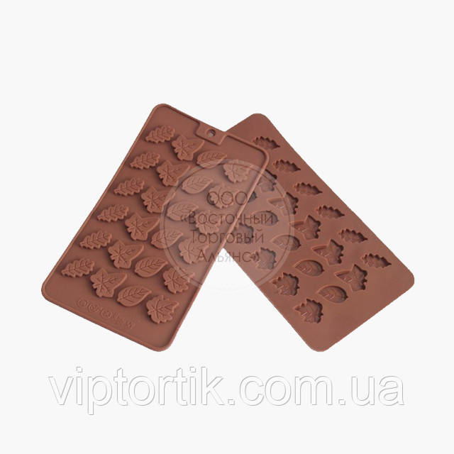 Силіконова форма — Листочки, фото 1