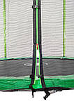 Батут Atleto 252 см з подвійними ногами і сіткою Зелений (Спортивний батут) W_2112, фото 3